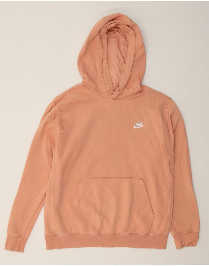 Pulover supradimensionat pentru femei Nike UK 14, bumbac roz mediu