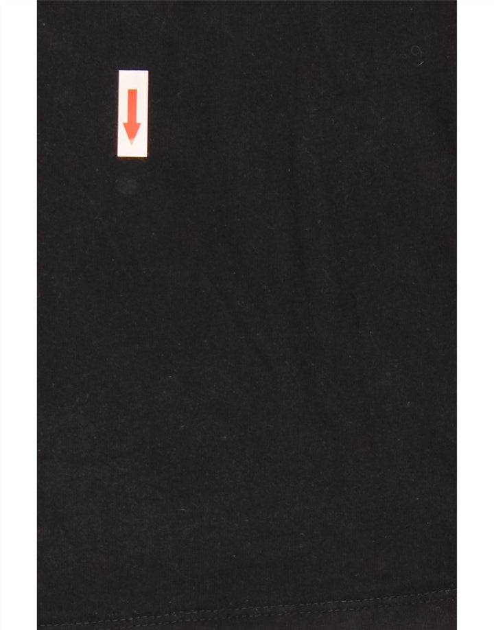 Tricou Superdry pentru bărbați Top mare din bumbac negru