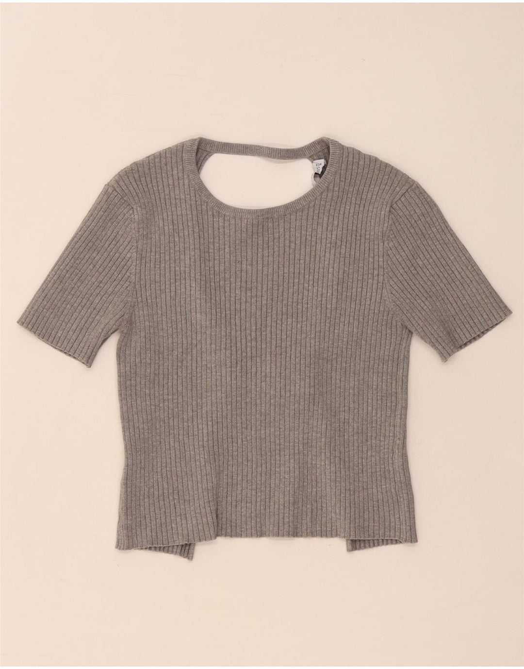 Bluză Crop Top Femei Zara UK 12 Gri Mediu