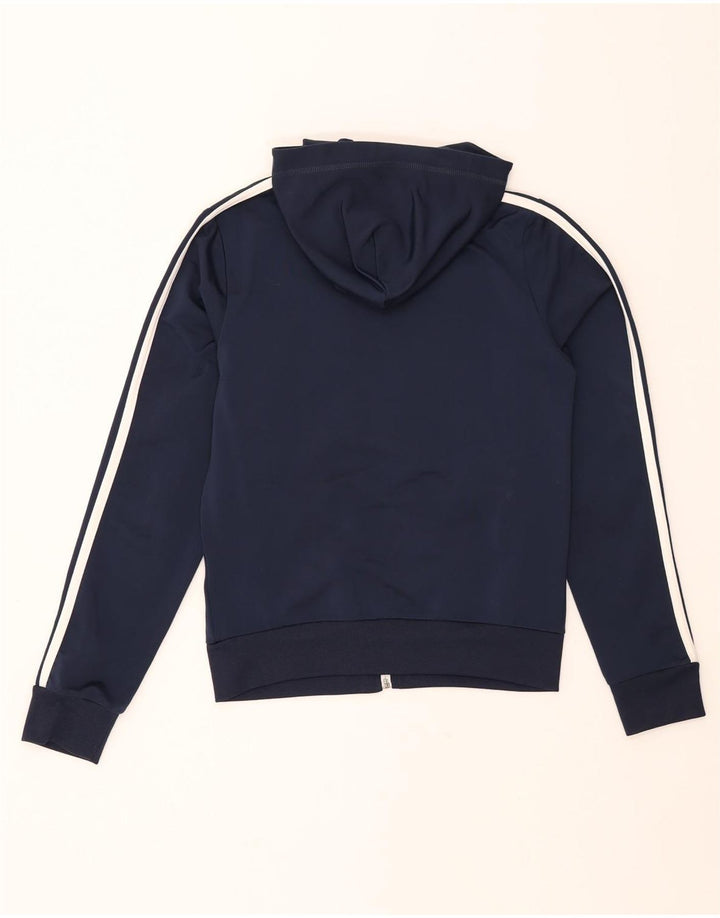 CONVERSE Womens Zip Hoodie Sweater UK 12 Medium Navy Blue Polyester Vintage Converse and Second-Hand Converse from Messina Hembry 