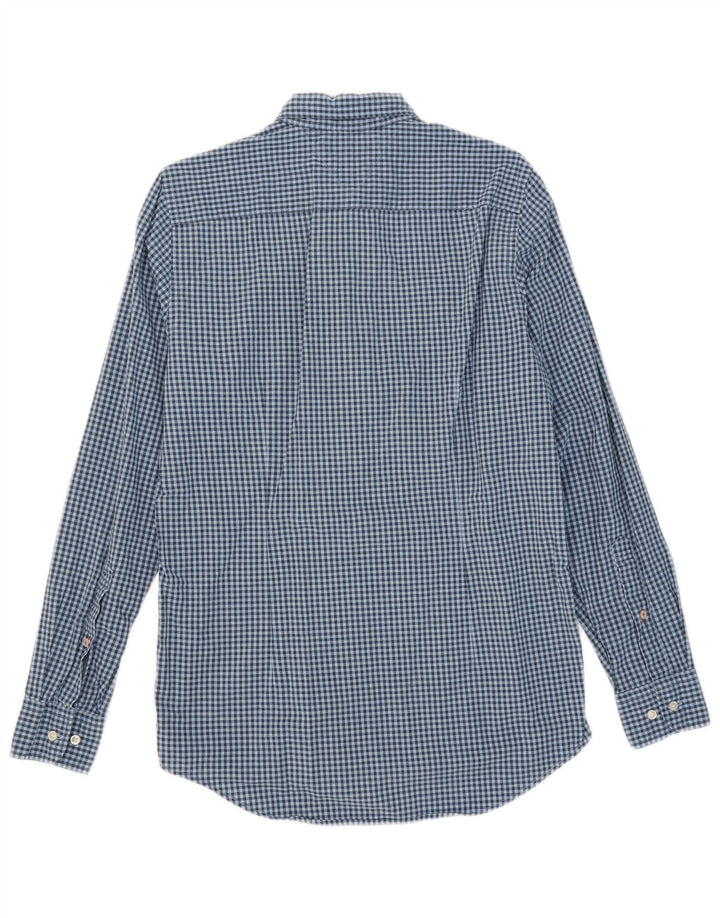 Cămașă Slim Fit Tommy Hilfiger pentru bărbați, din bumbac vichy albastru mediu