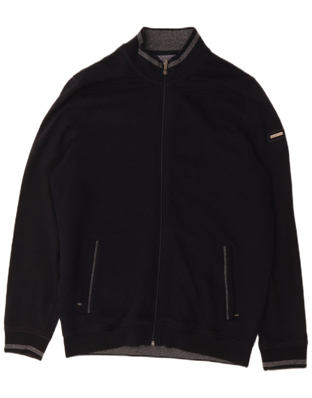 Pulover cardigan pentru bărbați Bugatti XL Bumbac bleumarin