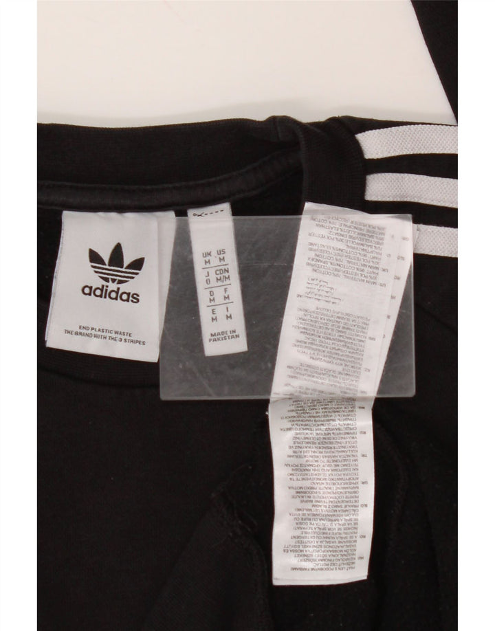 Pulover pentru bărbați ADIDAS, bumbac mediu negru