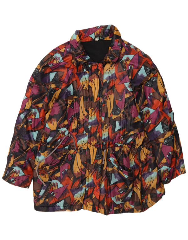 Vintage Womens Windbreaker Jacket EU 44 XL Multicolored Geometric
