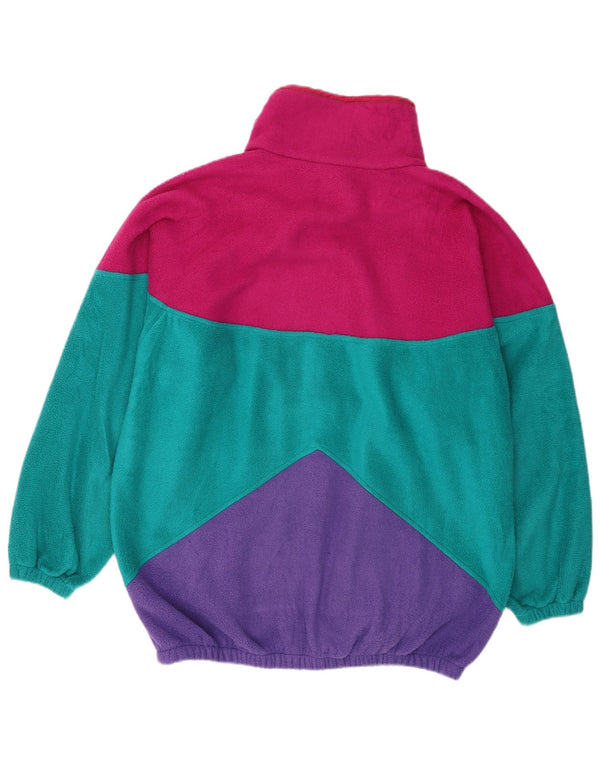 Pulover VAUDE pentru bărbați, cu gât cu nasturi, fleece, XL, multicolor