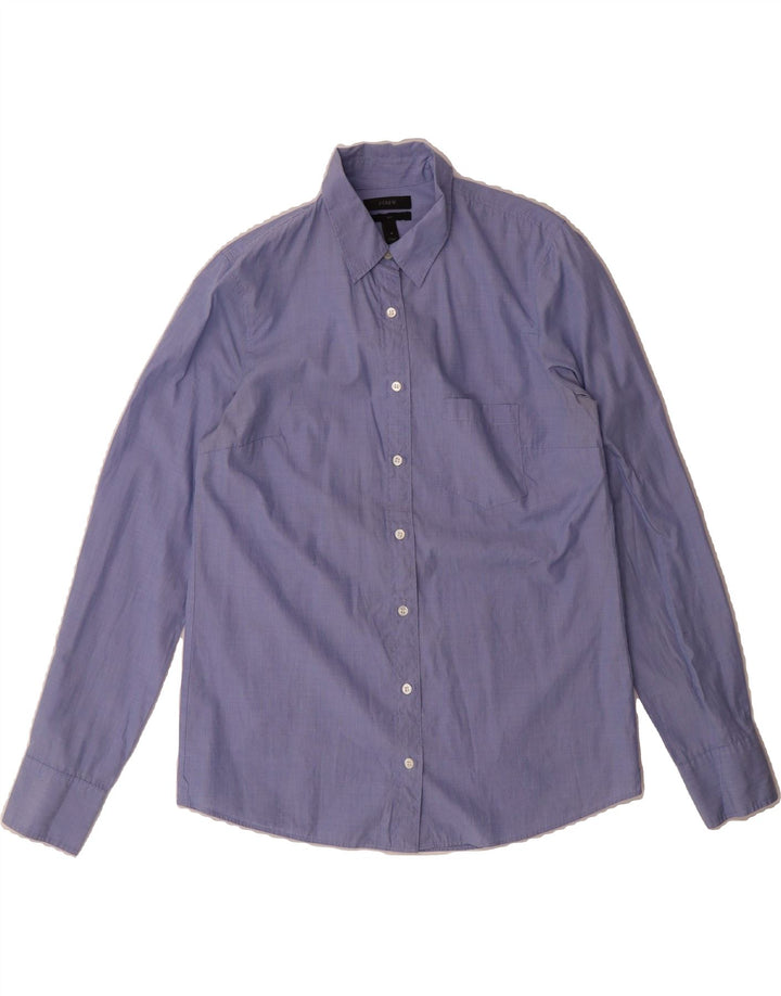J. CREW Womens Boy Fit Shirt UK 4 Small Blue Vintage J. Crew and Second-Hand J. Crew from Messina Hembry 
