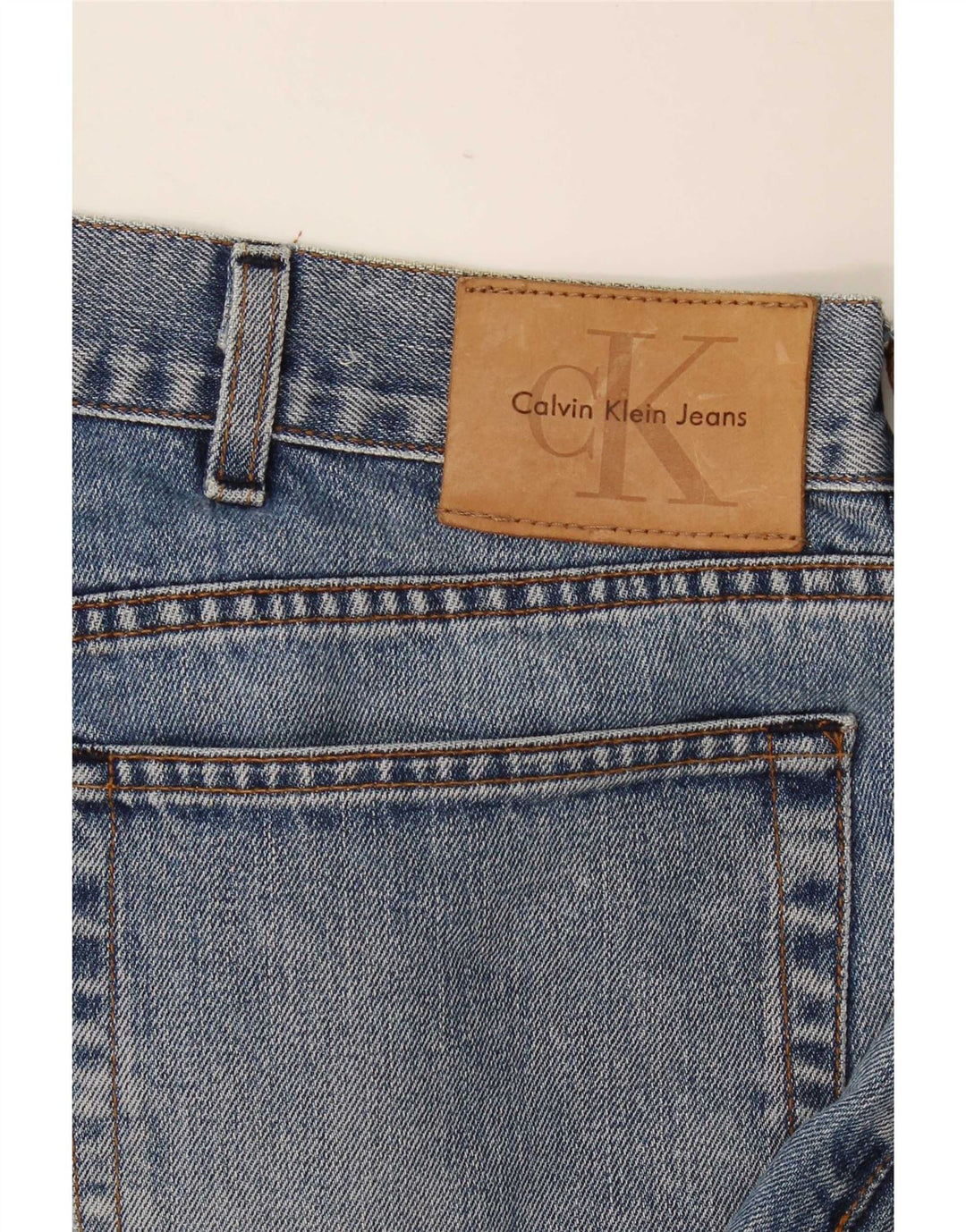Blugi drepti pentru femei Calvin Klein W36 L28 Albastru