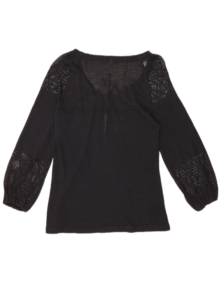 Bluză Vintage cu mânecă lungă pentru femei Top IT 44 Medium Black