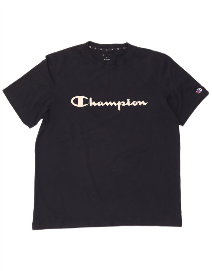 Tricou grafic pentru bărbați Champion Top XL Bleumarin
