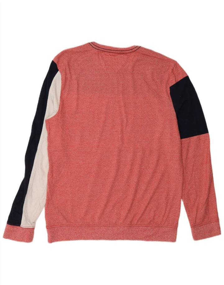 Hanorac TOMMY HILFIGER Pulover pentru femei UK 14 Medium Red Colorblock