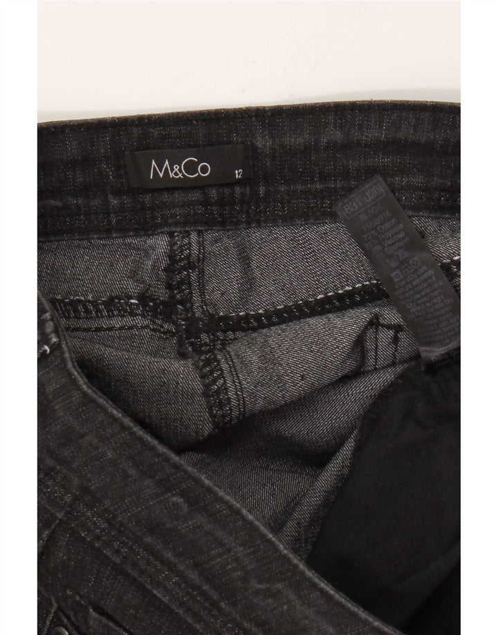 Blugi bootcut pentru femei M&Co UK 12 Medium W32 L30 Bumbac negru