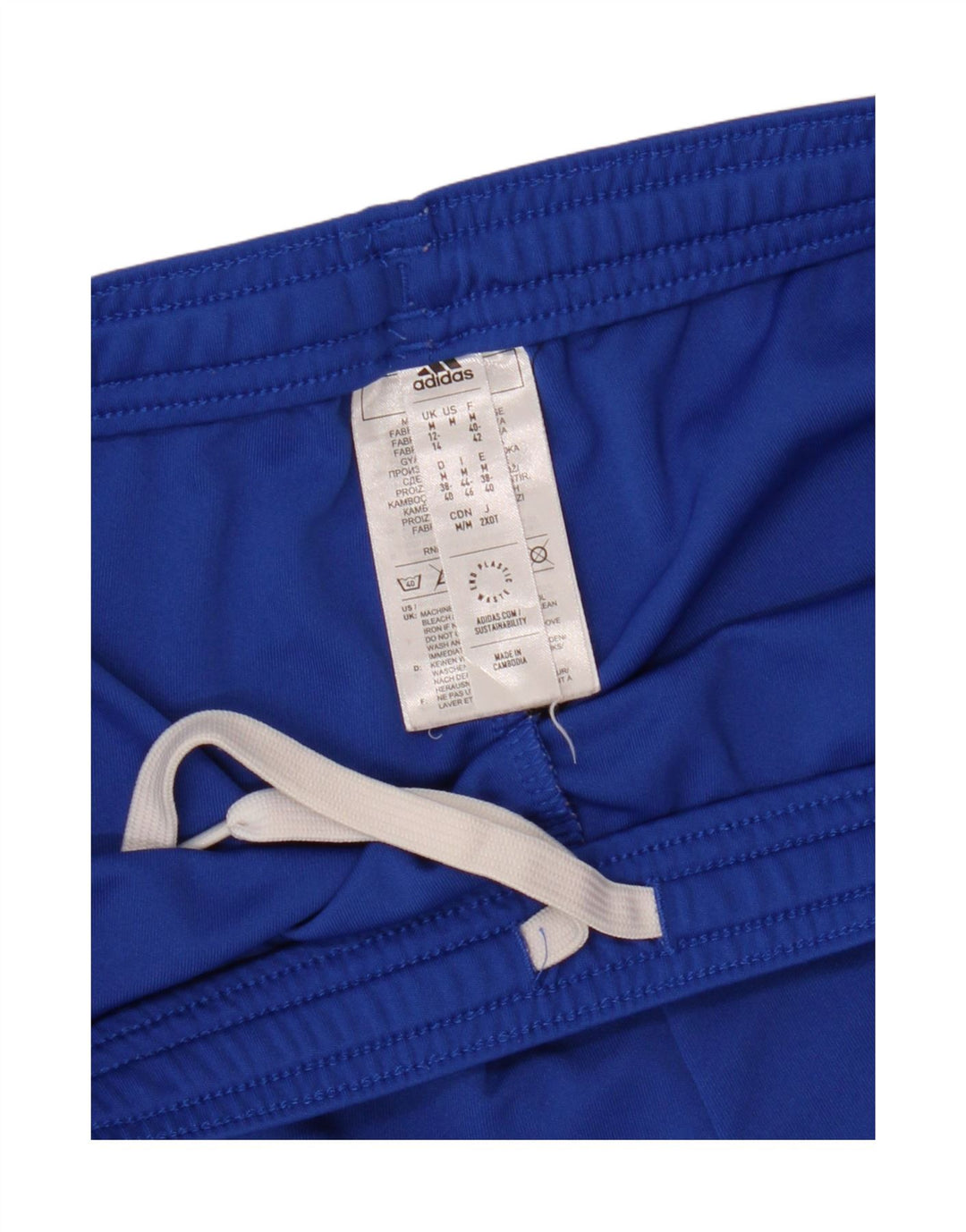 Pantaloni scurți sport Aeroready ADIDAS pentru băieți 12-13 ani poliester albastru