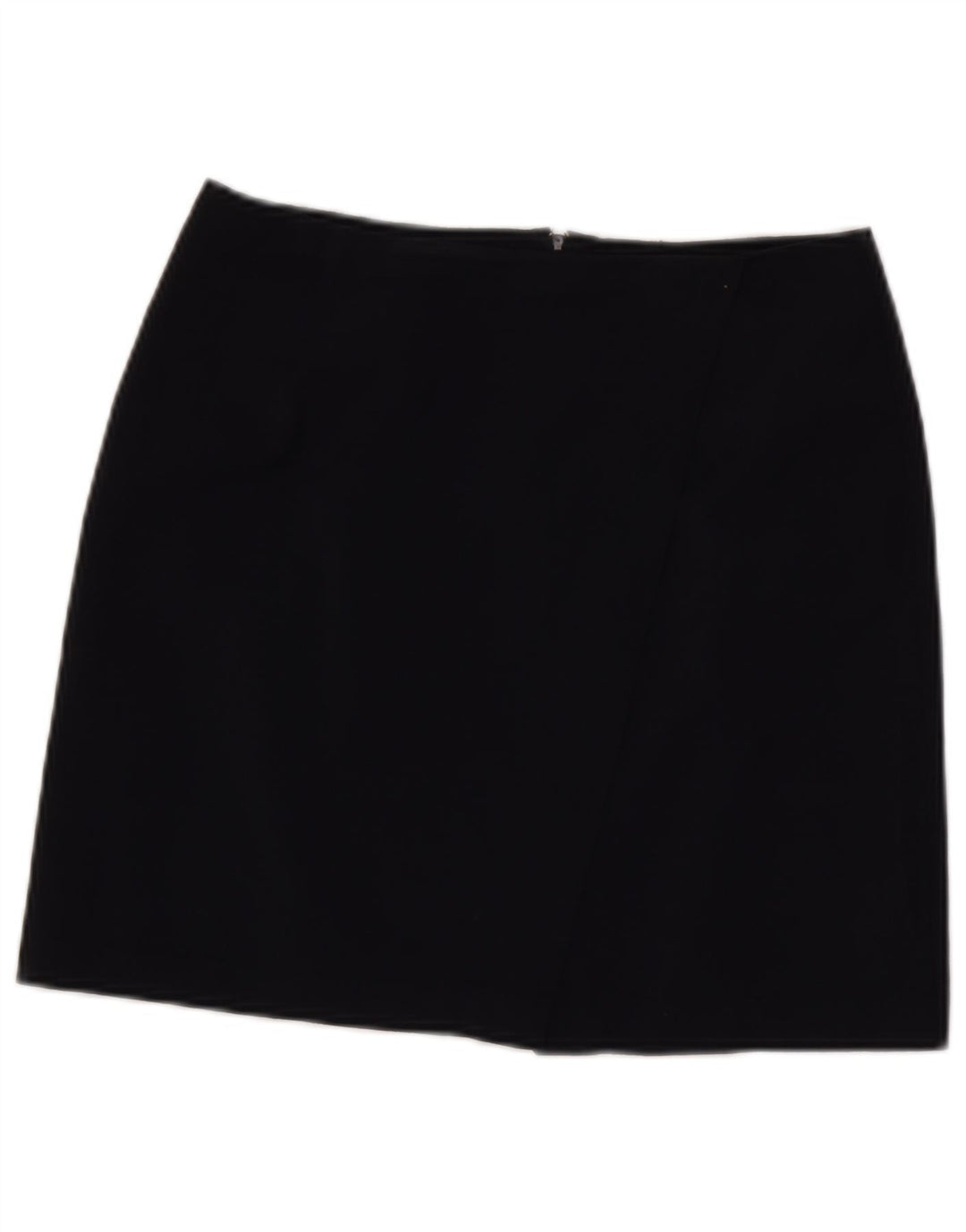 Fusta mini pentru femei Benetton IT 44 Medium W28 Lână virgină bleumarin