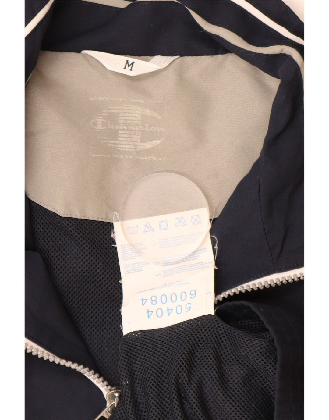 Jachetă de top pentru trening pentru bărbați CHAMPION, poliester bloc de culoare, albastru marin mediu