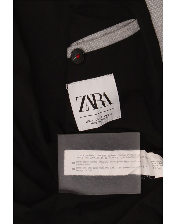 Jachetă pentru bărbați Zara, cu 2 nasturi, UK 36, poliester, gri mic