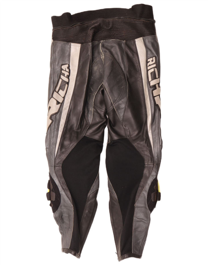 Pantaloni din piele pentru bărbați Richa EU 52 Large W34 L29 Black Colorblock