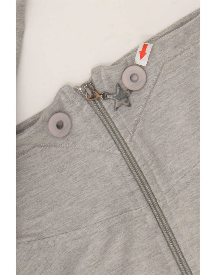 Jachetă de trening pentru femei Adidas UK 10, bumbac gri mic