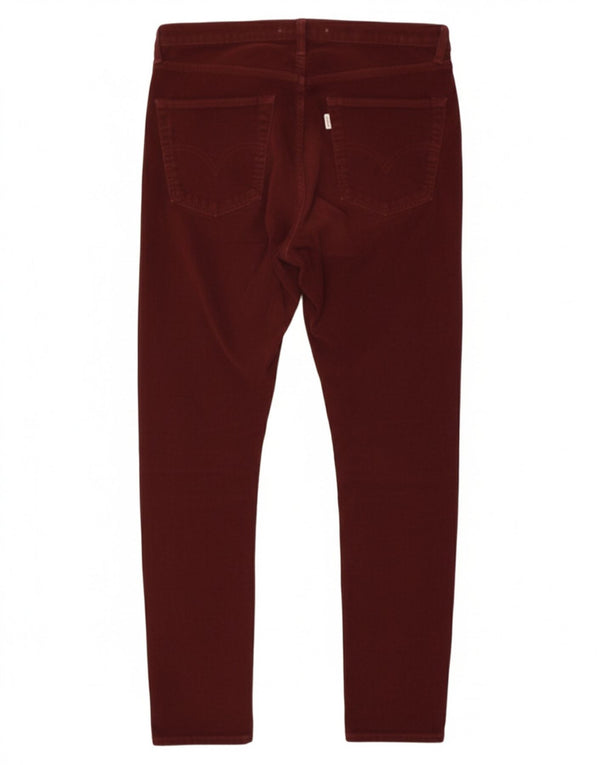Pantaloni chino skinny pentru femei LEVI'S Mici L28 L28 Bumbac Burgundy