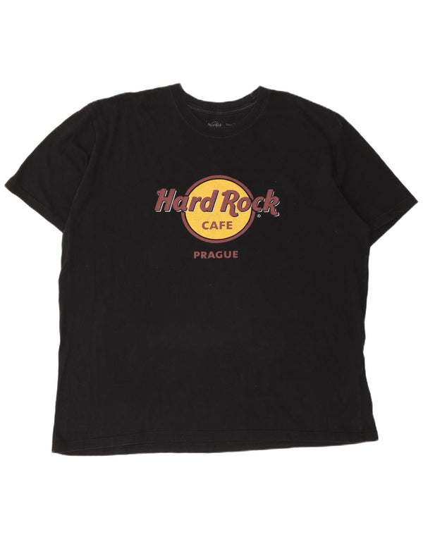 Tricou grafic pentru barbati Hard Rock Cafe Praga Classic Fit Top 2XL bumbac negru