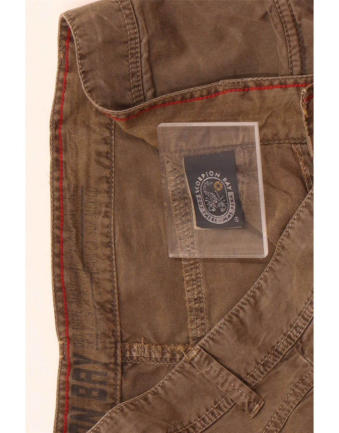 Scorpion Bay Pantaloni scurți obișnuiți pentru bărbați W33, bumbac maro mediu