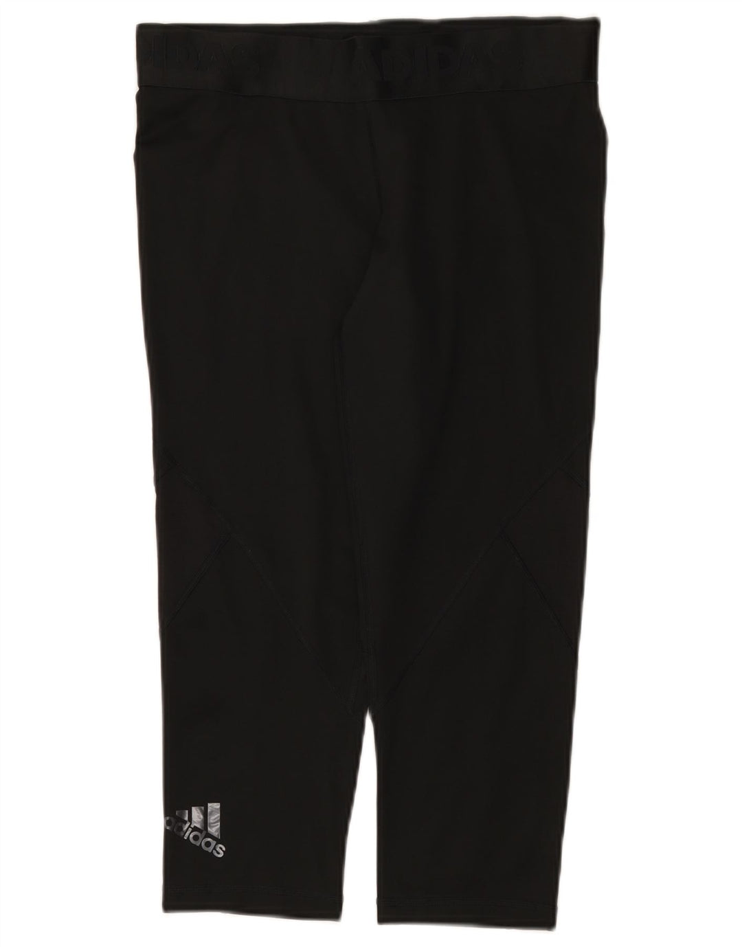 Leggings Adidas Climacool Graphic Capri pentru femei UK 12/14 Medium Black
