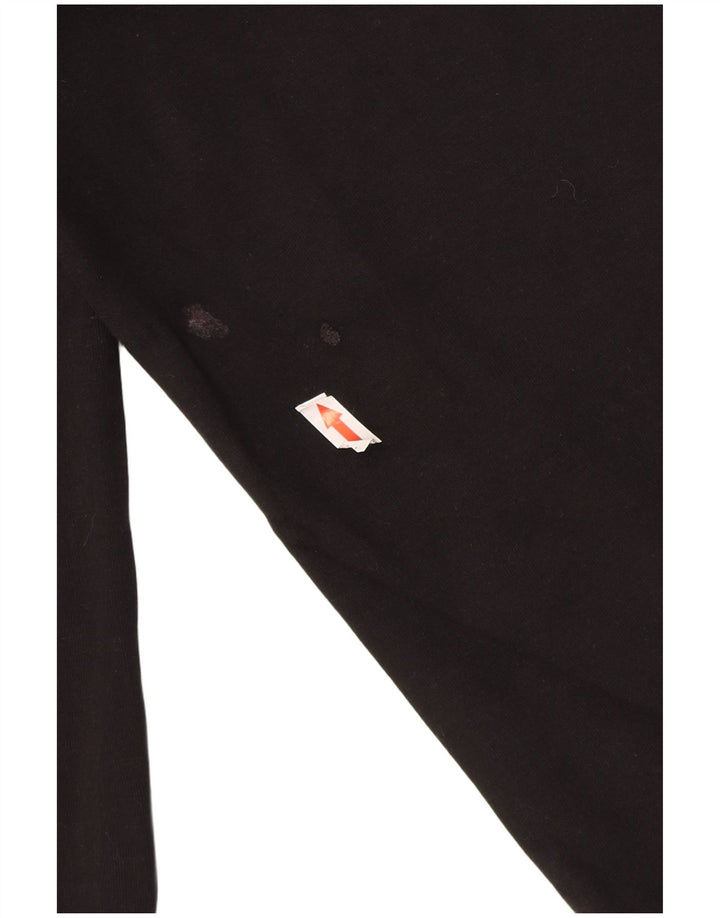 Pantaloni de trening Zara pentru femei UK 12, bumbac mediu negru