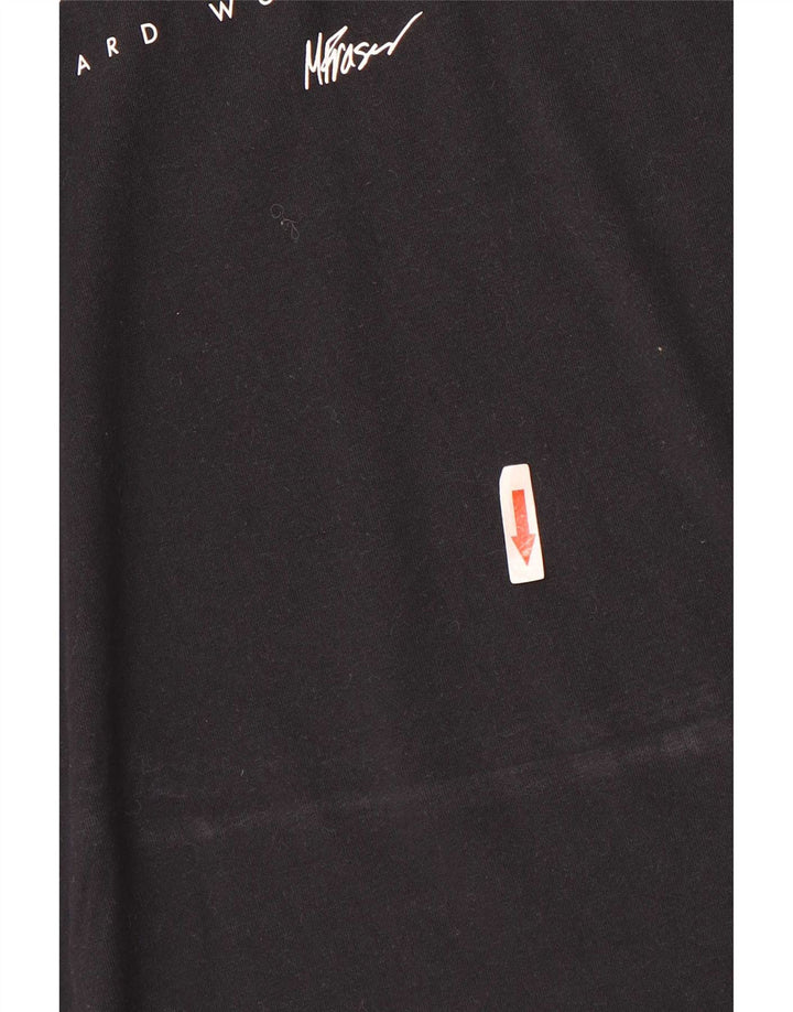Tricou grafic Nike Dri Fit pentru bărbați Top, bumbac mediu negru