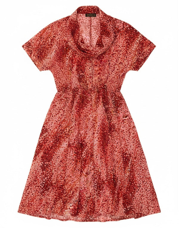 Rochie A-Line Vintage pentru femei IT 50 XL Burgundy Spotted