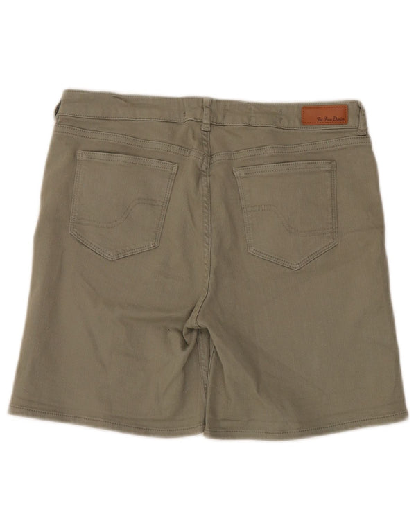 Pantaloni scurți din denim pentru femei Fat Face UK 12 Medium W32 Kaki Bumbac