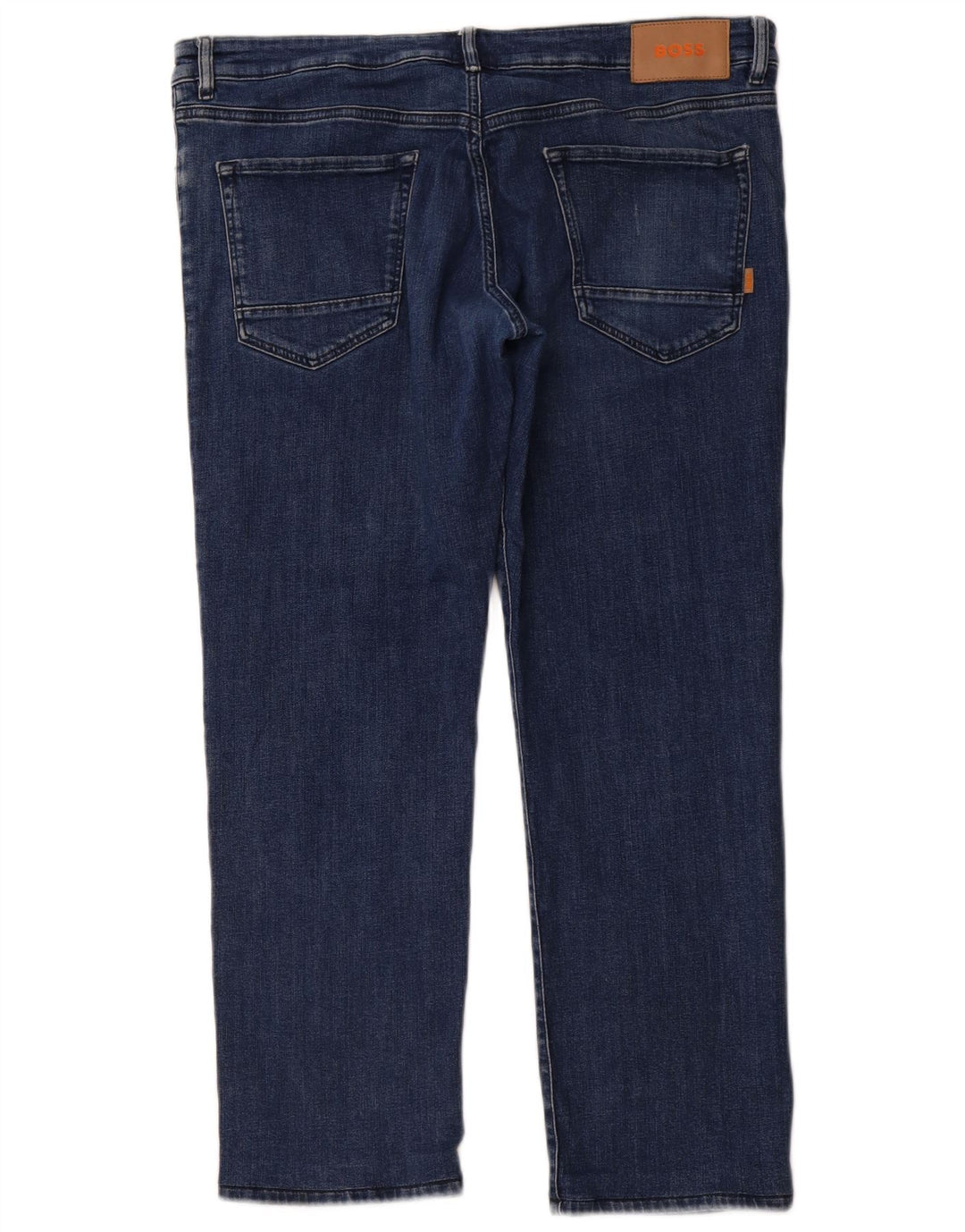 Blugi drepti pentru bărbați HUGO BOSS L40 L29 Bumbac albastru