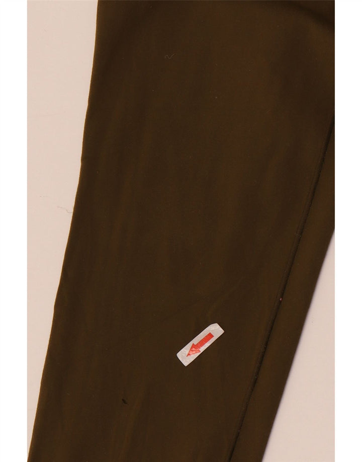 Leggings cu grafică pentru femei REEBOK UK 10 Small Khaki Nylon