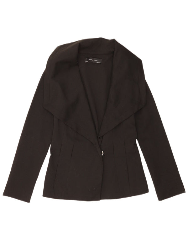 Jachetă pentru femei Zara cu 1 nasture, UK 12 Medium Negru