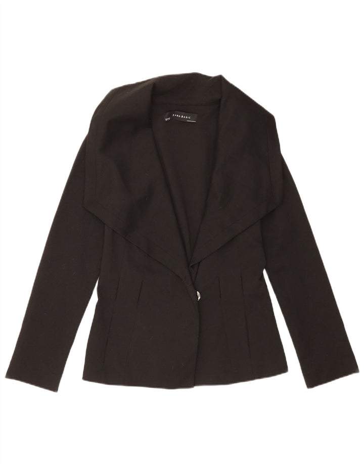 Jachetă pentru femei Zara cu 1 nasture, UK 12 Medium Negru