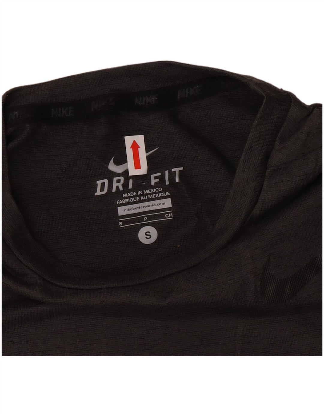 Tricou Nike Dri Fit pentru bărbați Top mic, gri, poliester cu pături