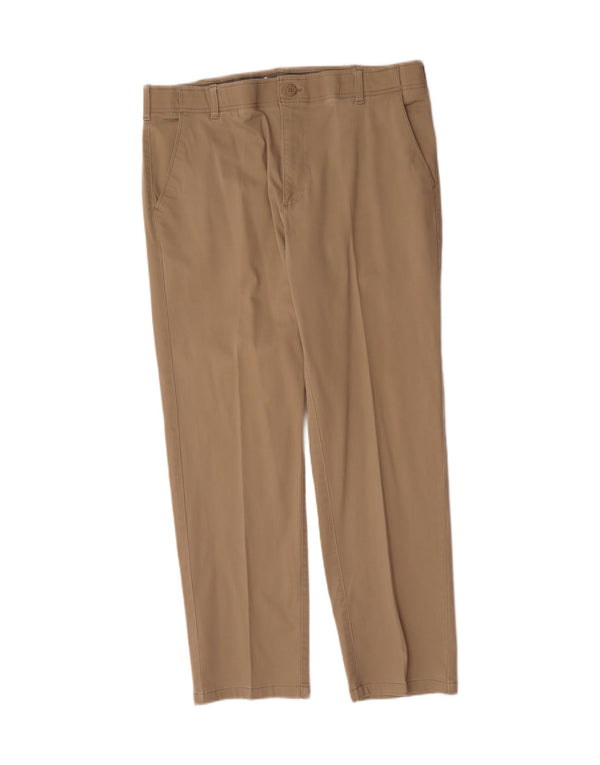 LEE Mens Straight Chino Trousers W40 L32 Beige Cotton