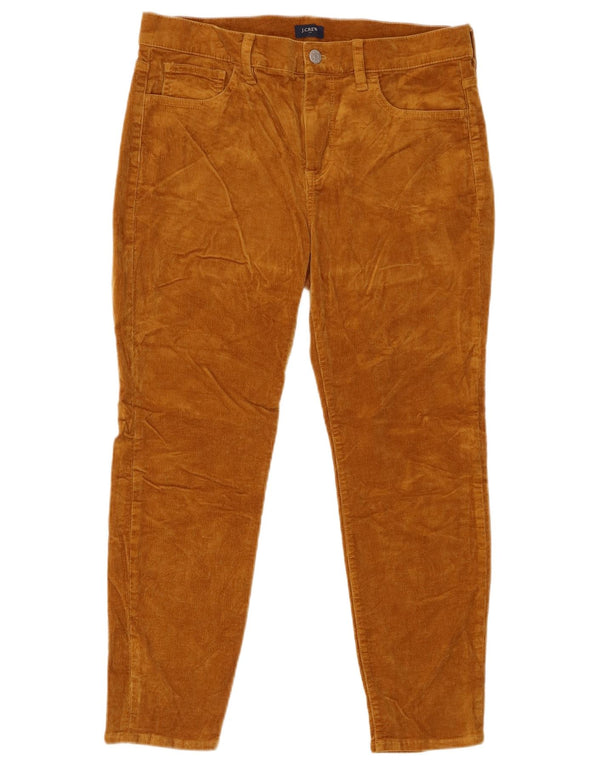 J. Crew Pantaloni skinny din catifea pentru femei, L29 L24, bumbac maro