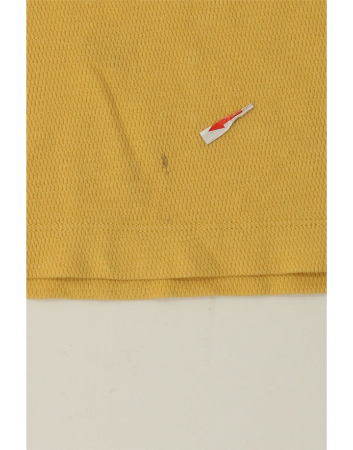 Tricou Massimo Dutti pentru bărbați, cu croiala normală, top din bumbac galben mediu