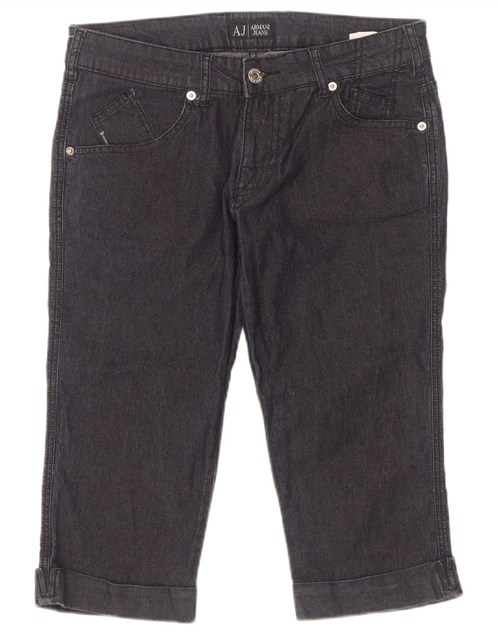 Pantaloni scurți din denim Bermude Armani pentru femei W29 L18 bumbac bleumarin