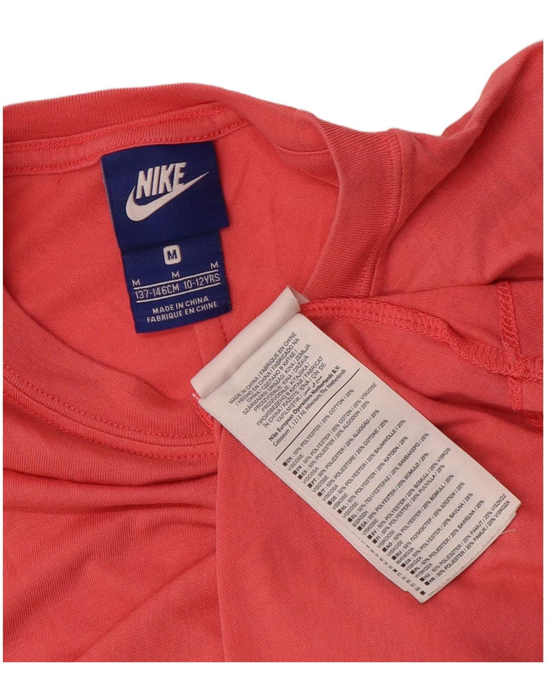 Tricou pentru fete Nike Top 10-11 ani Poliester roz mediu