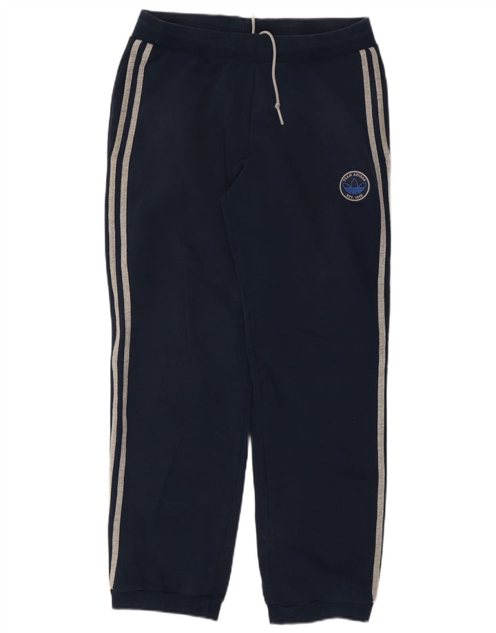 Pantaloni de trening grafic ADIDAS pentru bărbați Pantaloni de jogging, mediu, bleumarin, bumbac