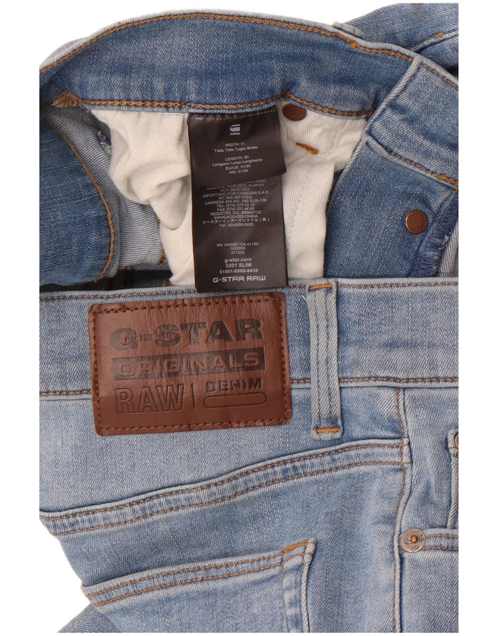 Blugi subțiri pentru bărbați G-Star W31 L30 Bumbac albastru