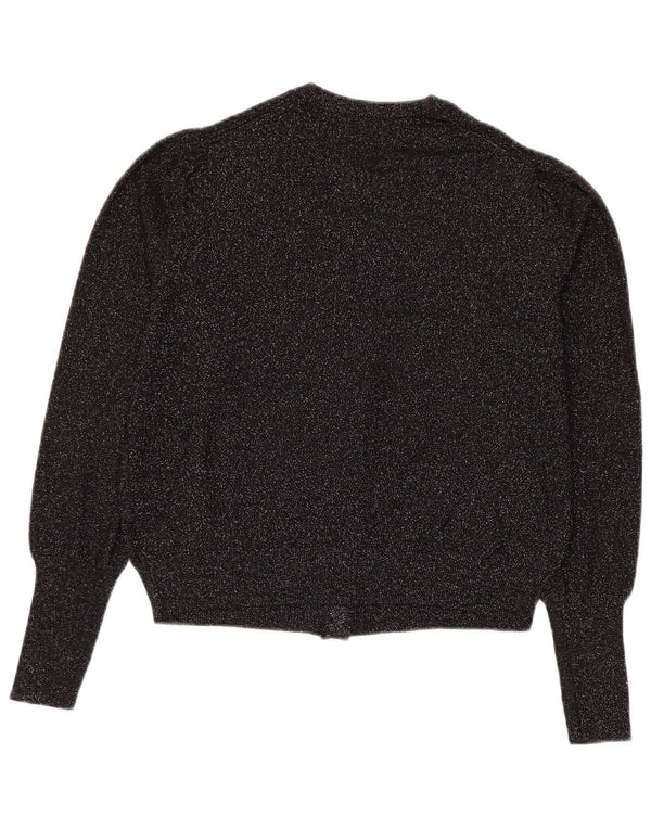 Pulover cardigan pentru femei Marks & Spencer UK 14 mare, negru, viscoză