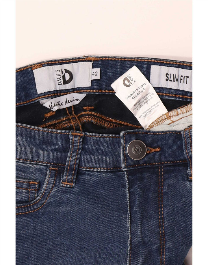 Blugi Dack's Slim IT 42 Medium W26 L28 Blue Bumbac