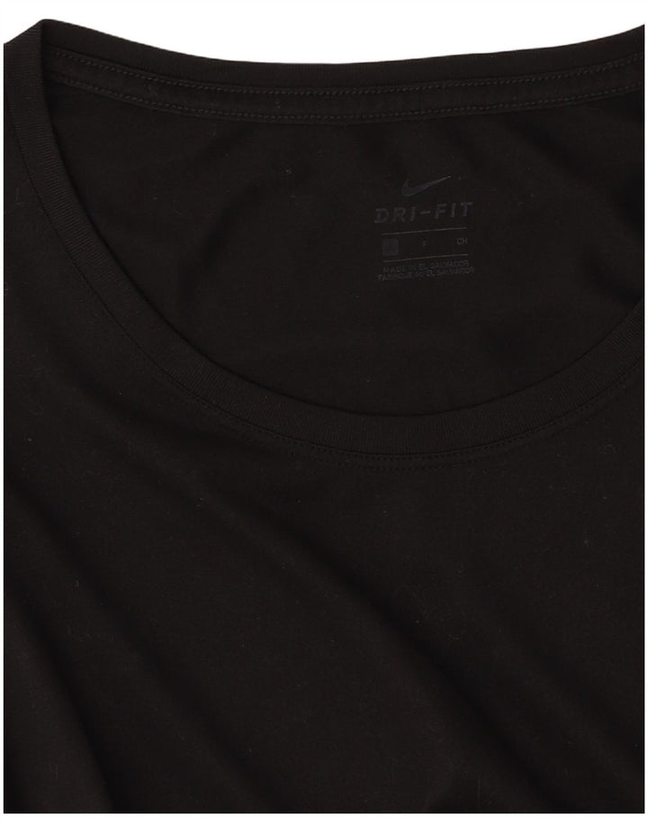 Tricou NIKE Dri Fit pentru femei Top UK 10 Small Black
