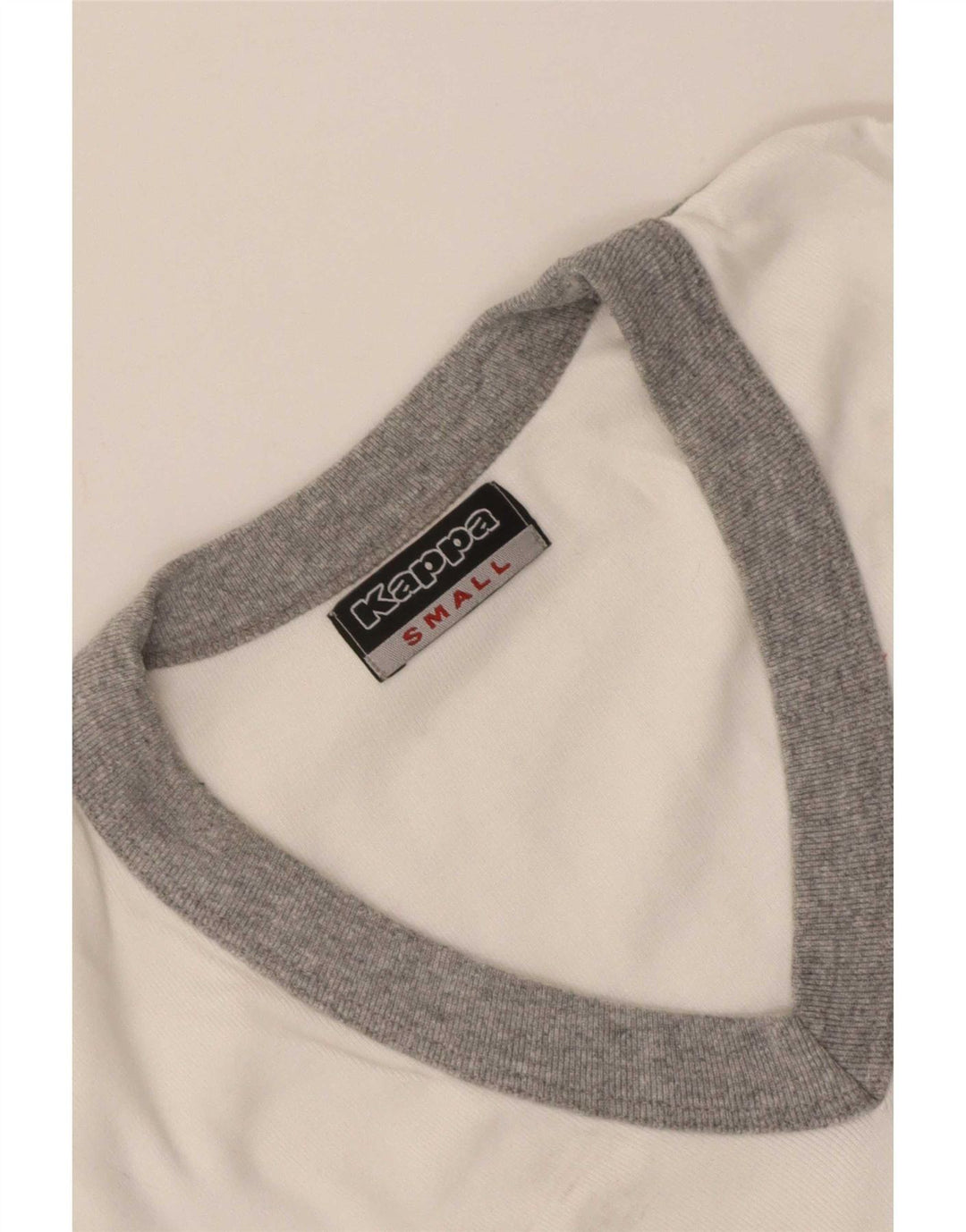 Top tricou Kappa pentru femei UK 8 Small White Colorblock