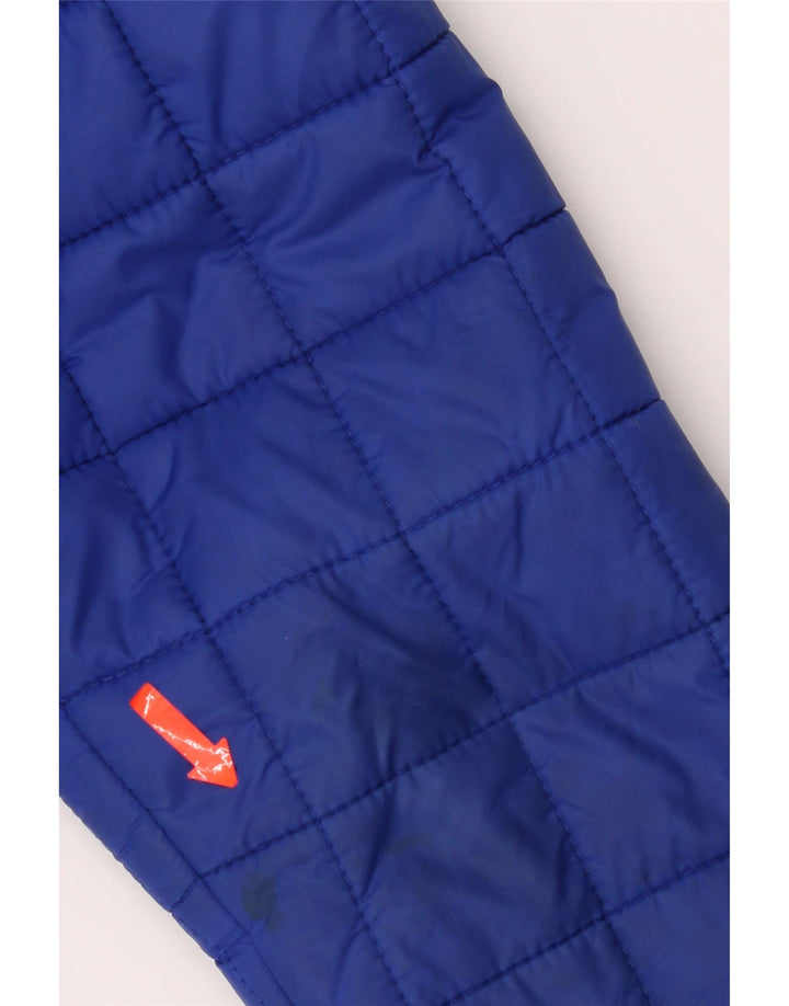 Jachetă căptușită cu glugă Superdry pentru femei UK 10 Small Blue Nylon