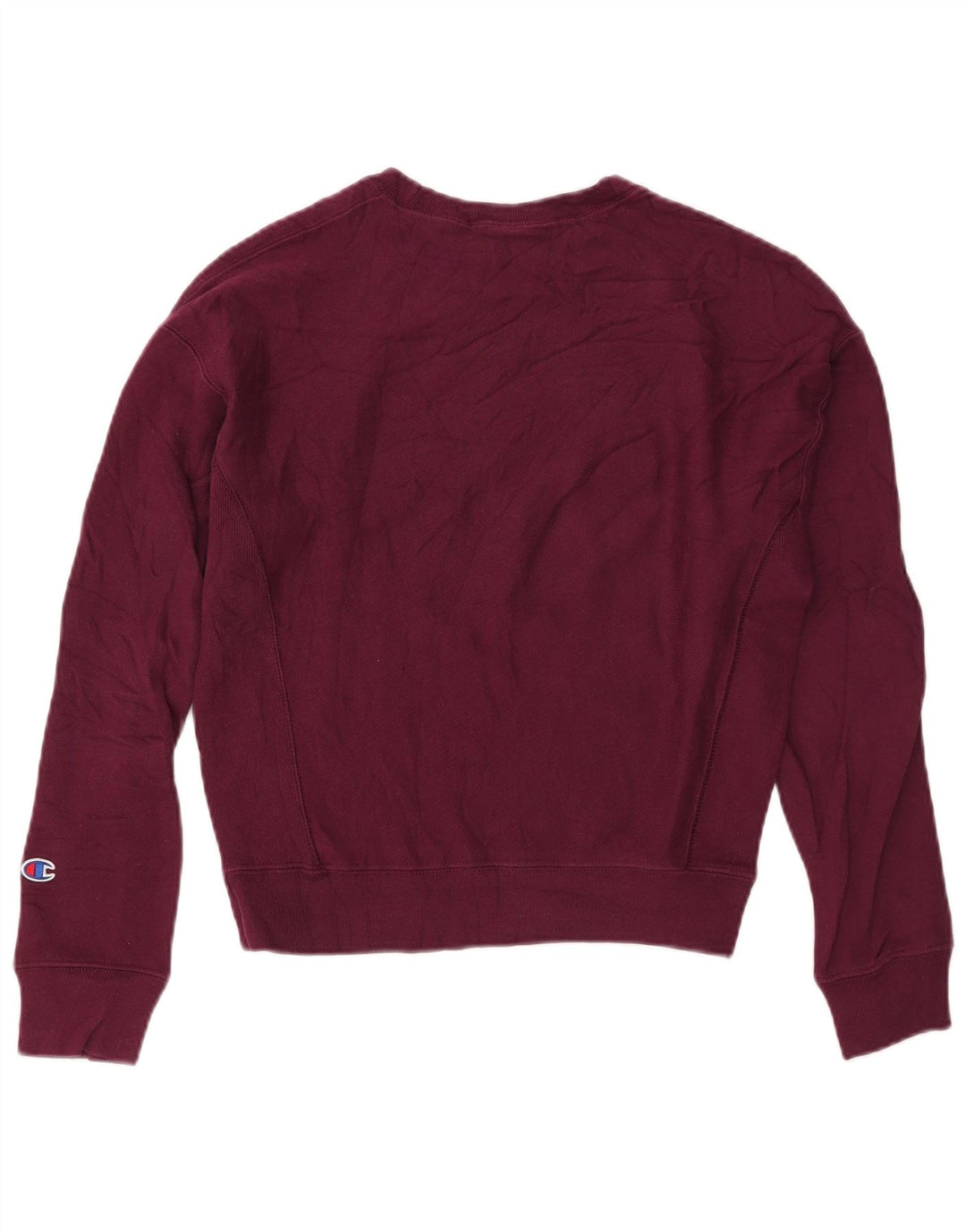 Pulover supradimensionat cu grafic pentru femei CHAMPION UK 10 Mic Burgundy