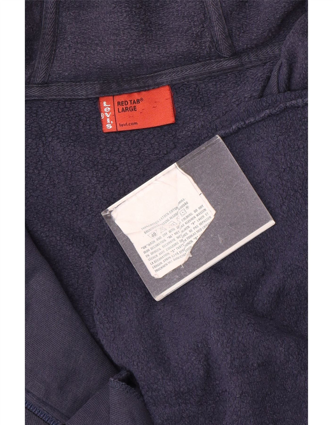 Pulover Levi's pentru bărbați, cu fermoar, bumbac, albastru mare