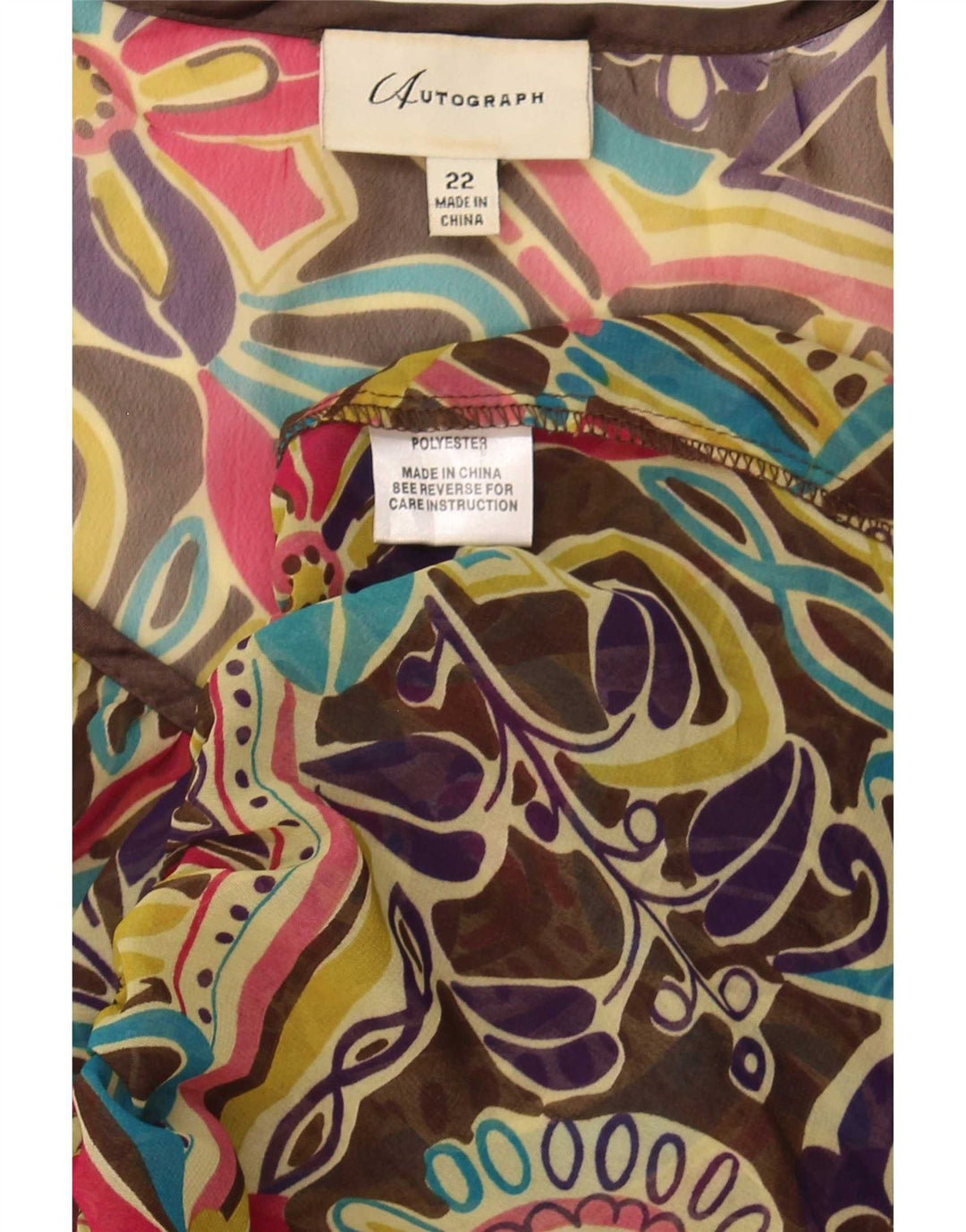 Bluză Marks & Spencer pentru femei See Through Top UK 22 3XL Multicolor