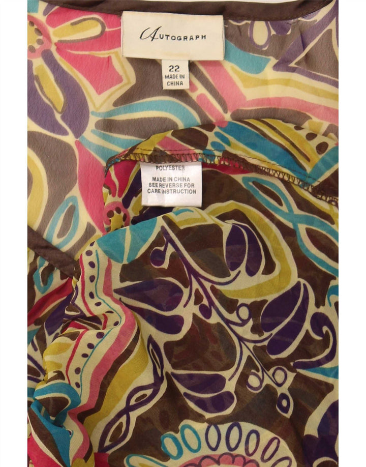 Bluză Marks & Spencer pentru femei See Through Top UK 22 3XL Multicolor